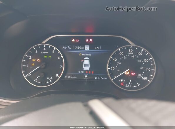 1N4AA6CV9PC510728 2023 NISSAN MAXIMA White Հետևի նստատեղերի տեսք