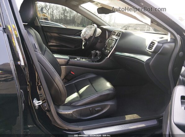 1N4AA6CVXPC508938 2023 NISSAN MAXIMA Black წინა სალონის ხედი