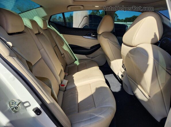 1N4AA6DV3LC370412 2020 NISSAN MAXIMA SL White Vista de los asientos traseros