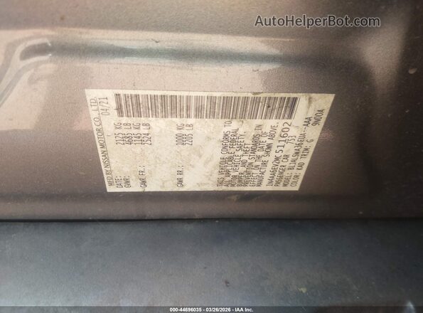 1N4AA6EV2MC511602 2021 NISSAN MAXIMA SR Черный Вид подкапотного пространства