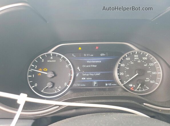 1N4AA6EV3MC516162 2021 NISSAN MAXIMA SR Черный Вид щитка приборов
