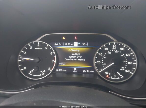 1N4AA6EV3PC503562 2023 NISSAN MAXIMA SR White Widok tylnych siedzeń
