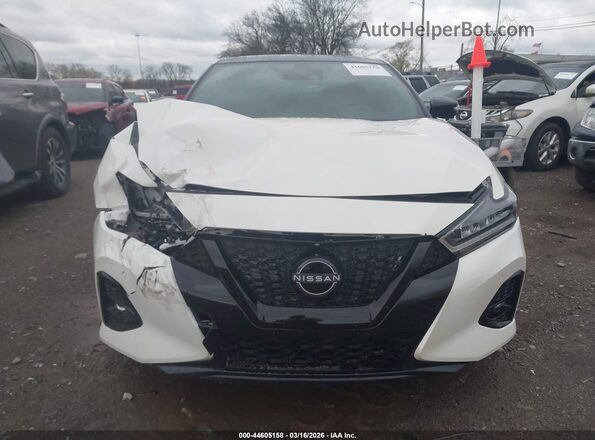 1N4AA6EV3PC503562 2023 NISSAN MAXIMA SR White Widok zestawu wskaźników