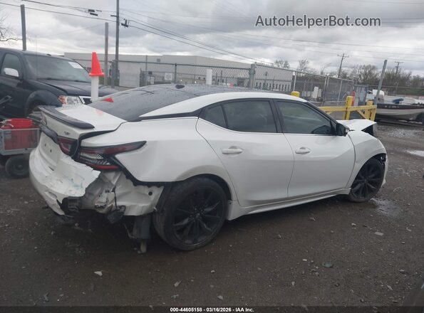 1N4AA6EV3PC503562 2023 NISSAN MAXIMA SR White Widok wnętrza z tyłu