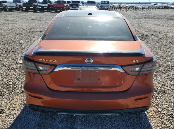 1N4AA6EV4LC381577 2020 NISSAN MAXIMA SR Orange Հետևի տեսք