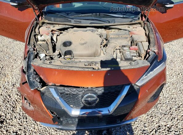 1N4AA6EV4LC381577 2020 NISSAN MAXIMA SR Orange Սալոնի հետևի տեսք