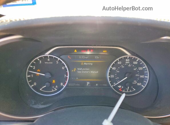 1N4AA6EV4LC381577 2020 NISSAN MAXIMA SR Orange Սարքավորումների վահանակի տեսք