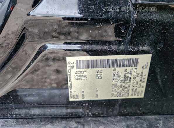 1N4AA6EV5PC505314 2023 NISSAN MAXIMA Black 