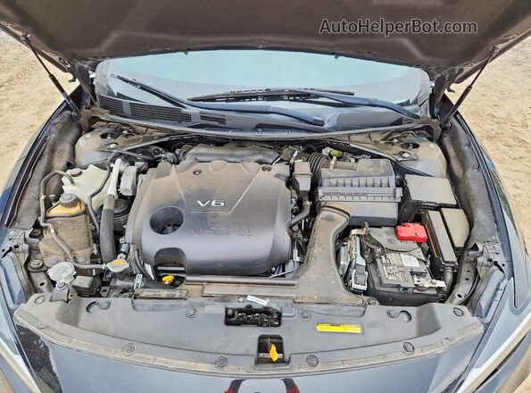 1N4AA6EV9LC372034 2020 NISSAN MAXIMA SR Black Widok wnętrza z tyłu