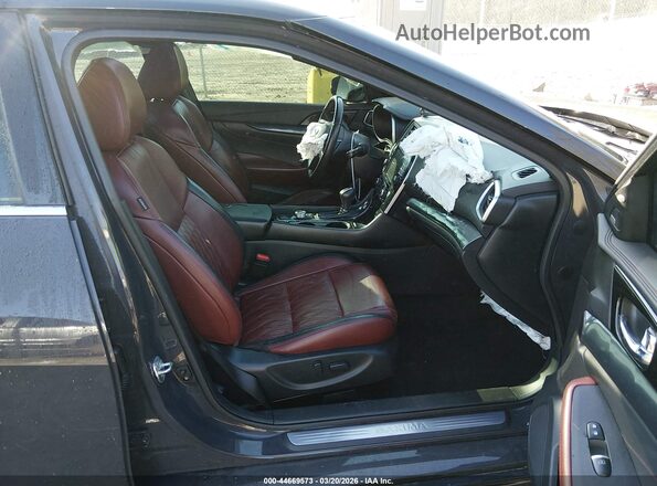 1N4AA6FV0MC507014 2021 NISSAN MAXIMA PLATINUM Gray Вид салону спереду