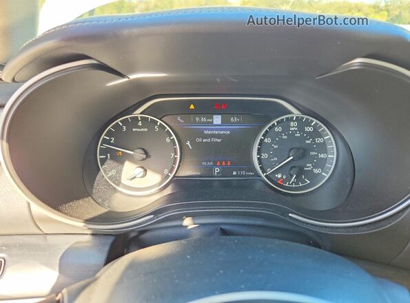 1N4AA6FV1PC507026 2023 NISSAN MAXIMA PLATINUM White Widok zestawu wskaźników