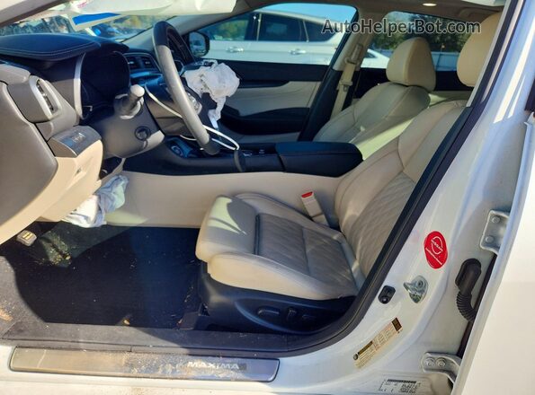 1N4AA6FV1PC507026 2023 NISSAN MAXIMA PLATINUM White Widok wnętrza z przodu