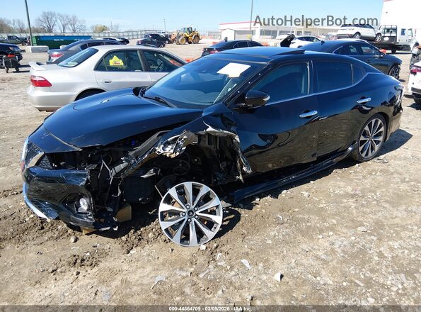 1N4AA6FV2MC515163 2021 NISSAN MAXIMA PLATINUM Черный Передняя левая четверть