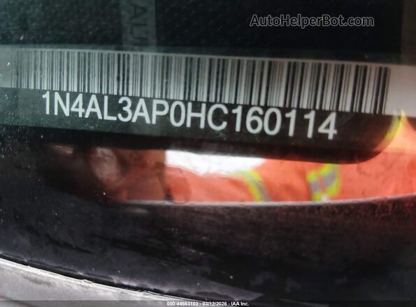 1N4AL3AP0HC160114 2017 NISSAN ALTIMA Серебряный 