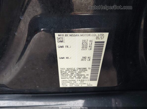 1N4AL3AP6HC268611 2017 NISSAN ALTIMA Black 