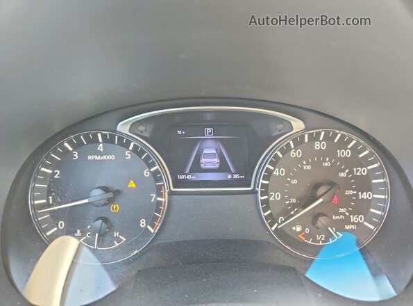 1N4AL3APXHC496997 2017 NISSAN ALTIMA Black Widok zestawu wskaźników