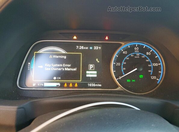 1N4AZ1BV0SC566370 2025 NISSAN LEAF Gray Вид щитка приладів