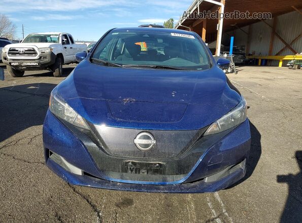 1N4AZ1BV3PC555645 2023 NISSAN LEAF Blue Front view