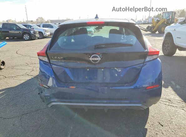 1N4AZ1BV3PC555645 2023 NISSAN LEAF Blue Rear view