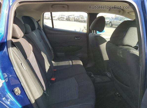 1N4AZ1BV3PC555645 2023 NISSAN LEAF Blue Rear seats view