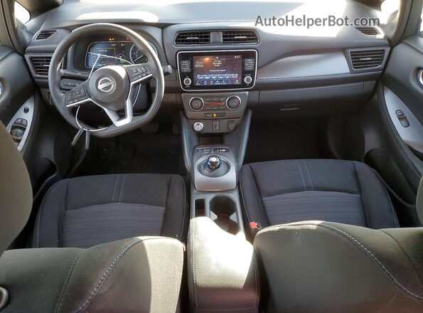 1N4AZ1BV3PC555645 2023 NISSAN LEAF Blue Dashboard view