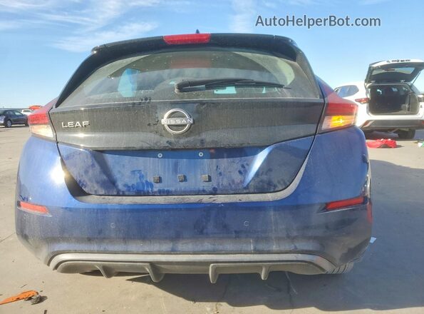 1N4AZ1BV7PC561593 2023 NISSAN LEAF Blue Widok z tyłu