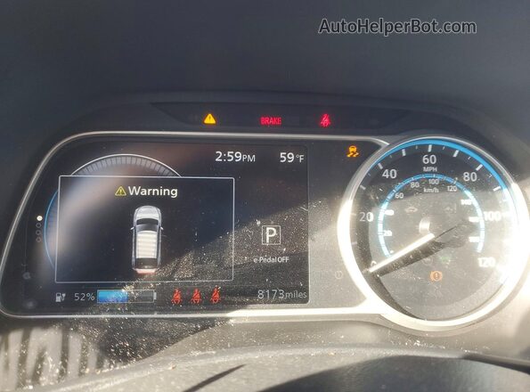 1N4AZ1BV7PC561593 2023 NISSAN LEAF Blue Widok zestawu wskaźników