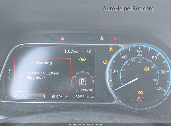 1N4AZ1CP0JC315847 2018 NISSAN LEAF Белый Вид задних сидений