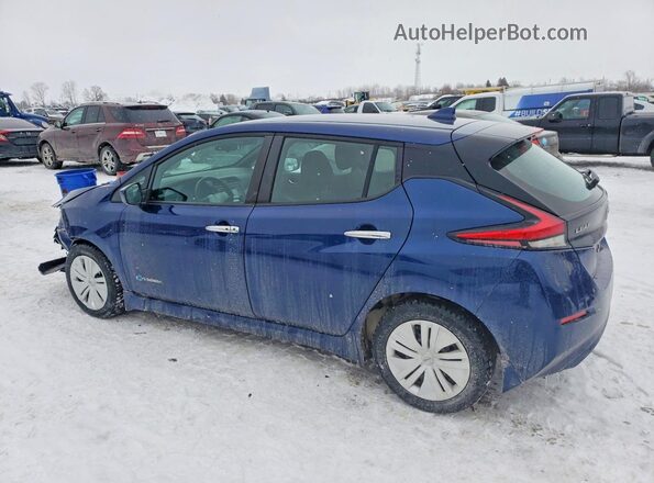 1N4AZ1CP3JC316202 2018 NISSAN LEAF Синий Задняя левая четверть