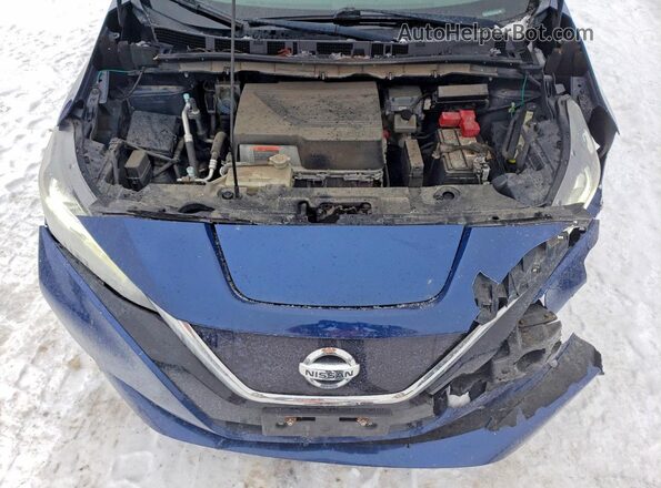 1N4AZ1CP3JC316202 2018 NISSAN LEAF Синий Вид задней части салона
