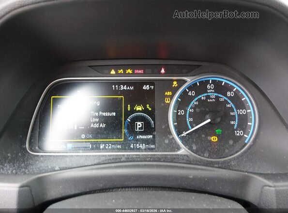 1N4AZ1CP7LC302452 2020 NISSAN LEAF Blue Vista de los asientos traseros