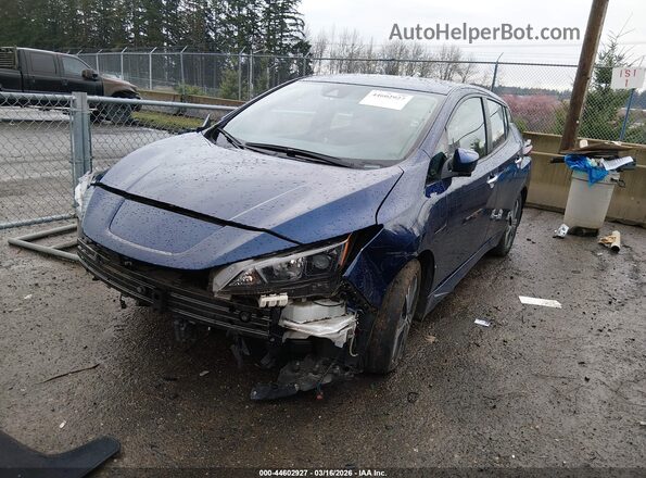 1N4AZ1CP7LC302452 2020 NISSAN LEAF Blue Vista tres cuartos delantera izquierda