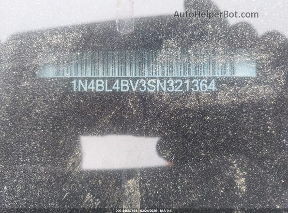 1N4BL4BV3SN321364 2025 NISSAN ALTIMA Белый 