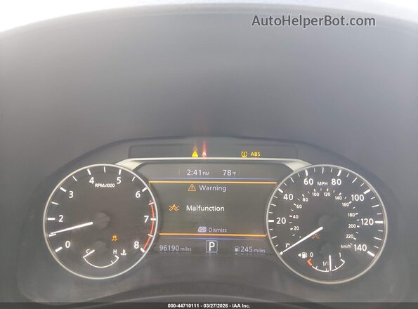 1N4BL4BV6LC283433 2020 NISSAN ALTIMA Black Հետևի նստատեղերի տեսք