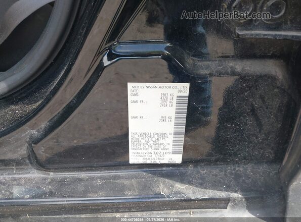 1N4BL4CV0MN302109 2021 NISSAN ALTIMA Black Вид підкапотного простору
