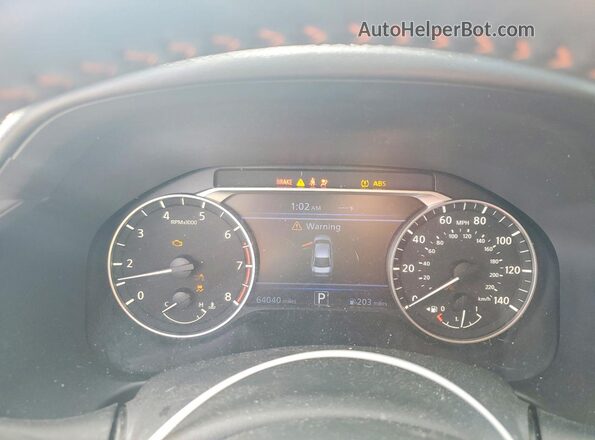1N4BL4CV8MN400062 2021 NISSAN ALTIMA Blue ხელსაწყოთა პანელის ხედი
