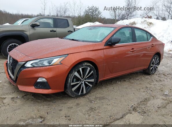 1N4BL4CW6MN389605 2021 NISSAN ALTIMA Orange Առջևի ձախ երեք քառորդ տեսարան