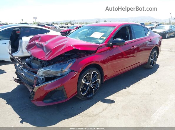 1N4BL4CWXPN401498 2023 NISSAN ALTIMA Burgundy წინა მარცხენა ხედი სამი მეოთხედიდან