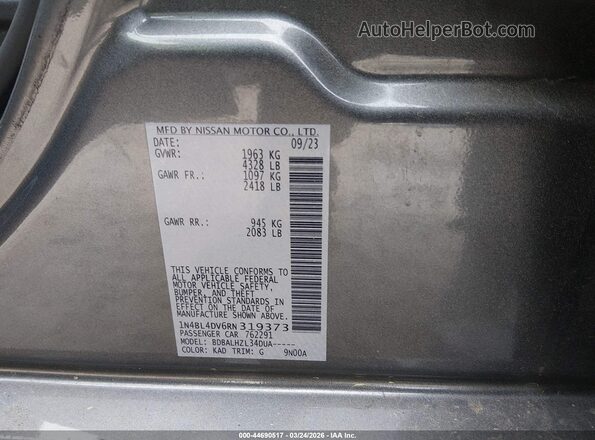 1N4BL4DV6RN319373 2024 NISSAN ALTIMA Pewter Вид підкапотного простору