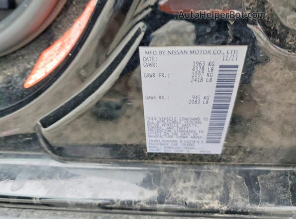 1N4BL4DVXRN350951 2024 NISSAN ALTIMA Черный Вид подкапотного пространства
