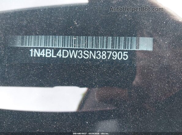 1N4BL4DW3SN387905 2025 NISSAN ALTIMA Red 