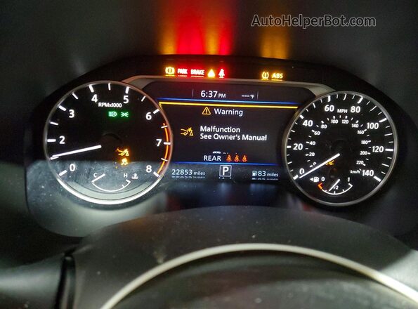 1N4BL4DW8SN375720 2025 NISSAN ALTIMA Maroon Вид щитка приладів