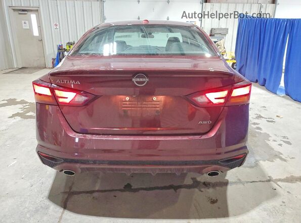1N4BL4DW8SN375720 2025 NISSAN ALTIMA Maroon Вид ззаду