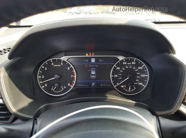 1N4BL4EV0KC236618 2019 NISSAN ALTIMA Blue Widok zestawu wskaźników