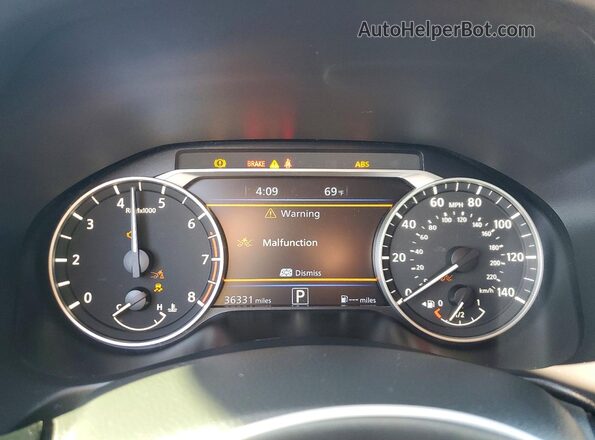 1N4BL4EV6MN340540 2021 NISSAN ALTIMA Black Widok zestawu wskaźników