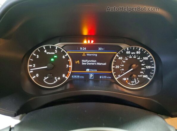 1N4BL4EW2NN317086 2022 NISSAN ALTIMA White Instrument cluster view