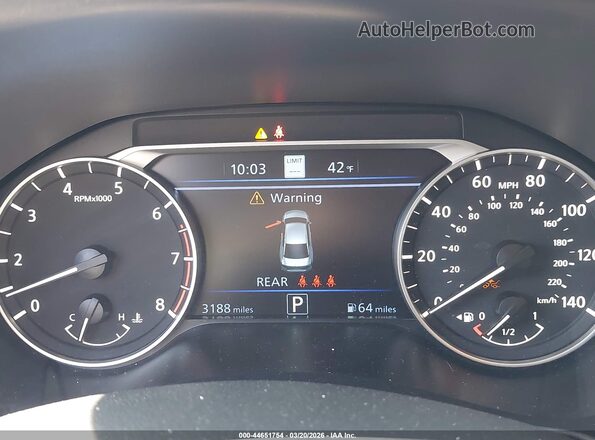1N4BL4EW2SN412632 2025 NISSAN ALTIMA White Widok tylnych siedzeń