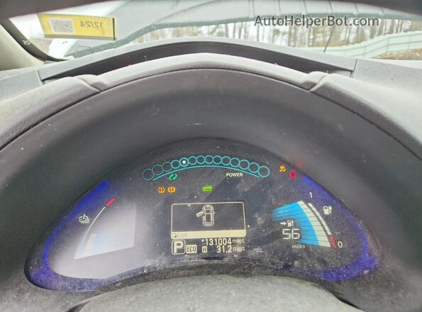 1N4BZ0CP1HC303568 2017 NISSAN LEAF Silver ხელსაწყოთა პანელის ხედი