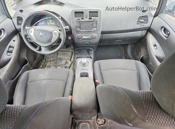 1N4BZ0CP1HC303568 2017 NISSAN LEAF Silver წინა პანელის ხედი