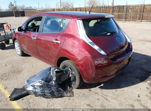 1N4BZ0CP4HC300373 2017 NISSAN LEAF Red Задня ліва чверть